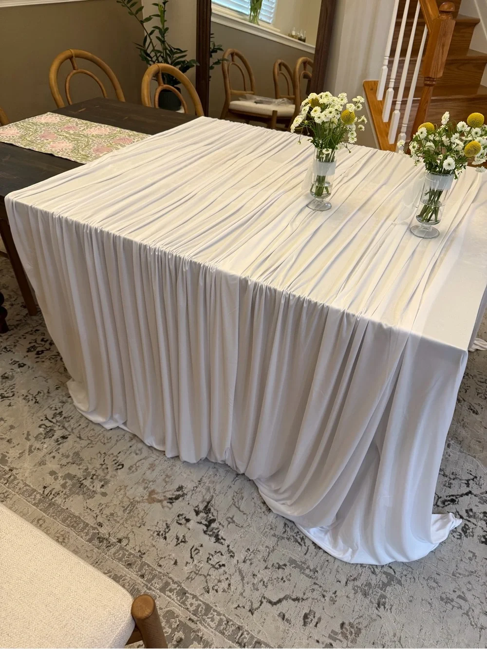 White Draping Panels (4 Panels) DIY Romantic Aesthetic Wedding Tablecloth